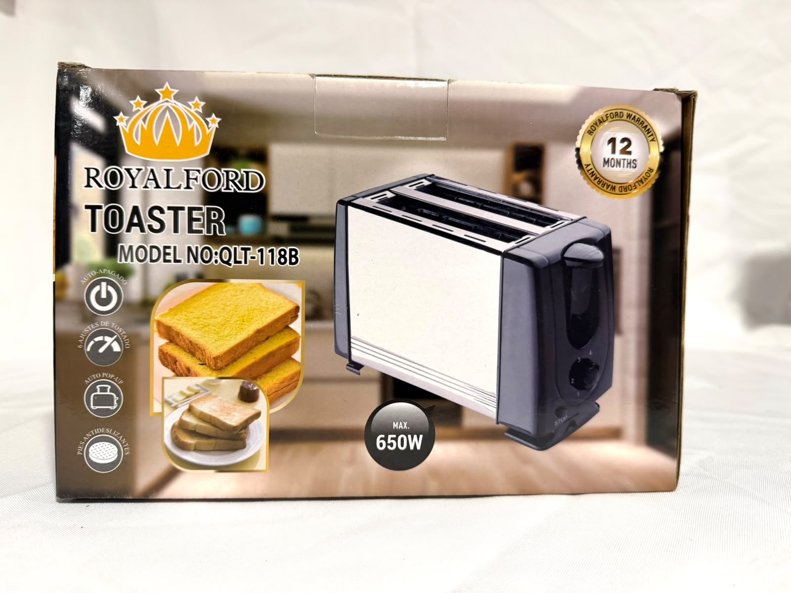 Tostador Royalford QLT-118B 650W