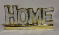 Figura Decorativa HOME Dorada con Glitter - Decoración Hogar