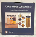 Set 5 Contenedores Herméticos Food Storage Container Set - Airtight