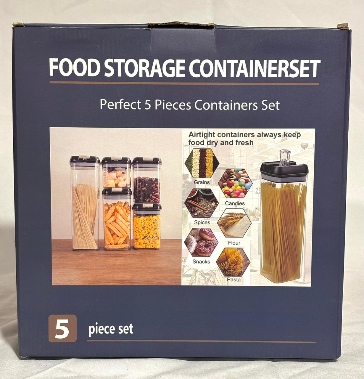Set 5 Contenedores Herméticos Food Storage Container Set - Airtight