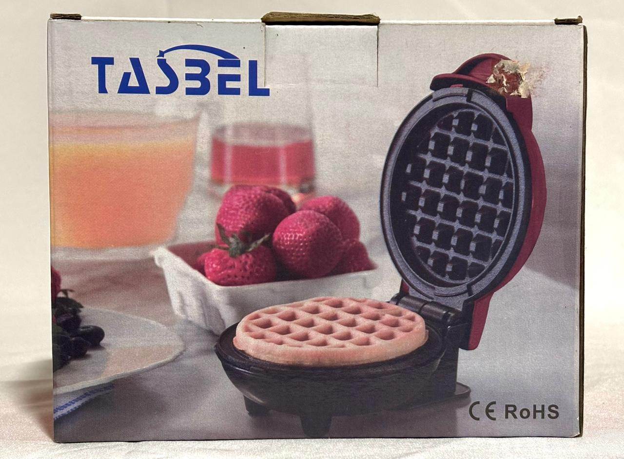 Mini Wafflera Eléctrica Tasbel - Antiadherente CE RoHS