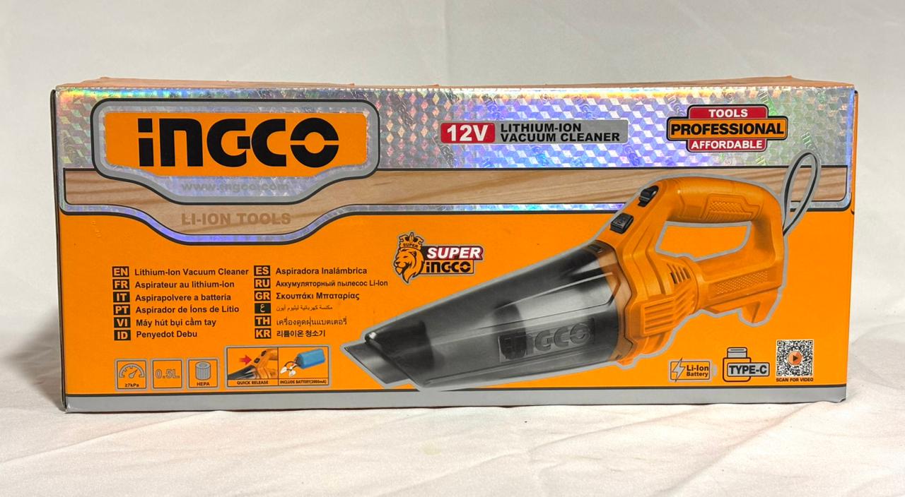 Aspiradora Inalámbrica INGCO 12V Litio-Ion