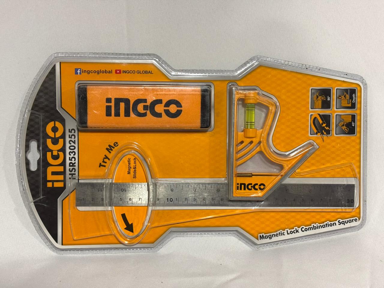 Escuadra de Combinación Magnética INGCO 30cm HSR530255